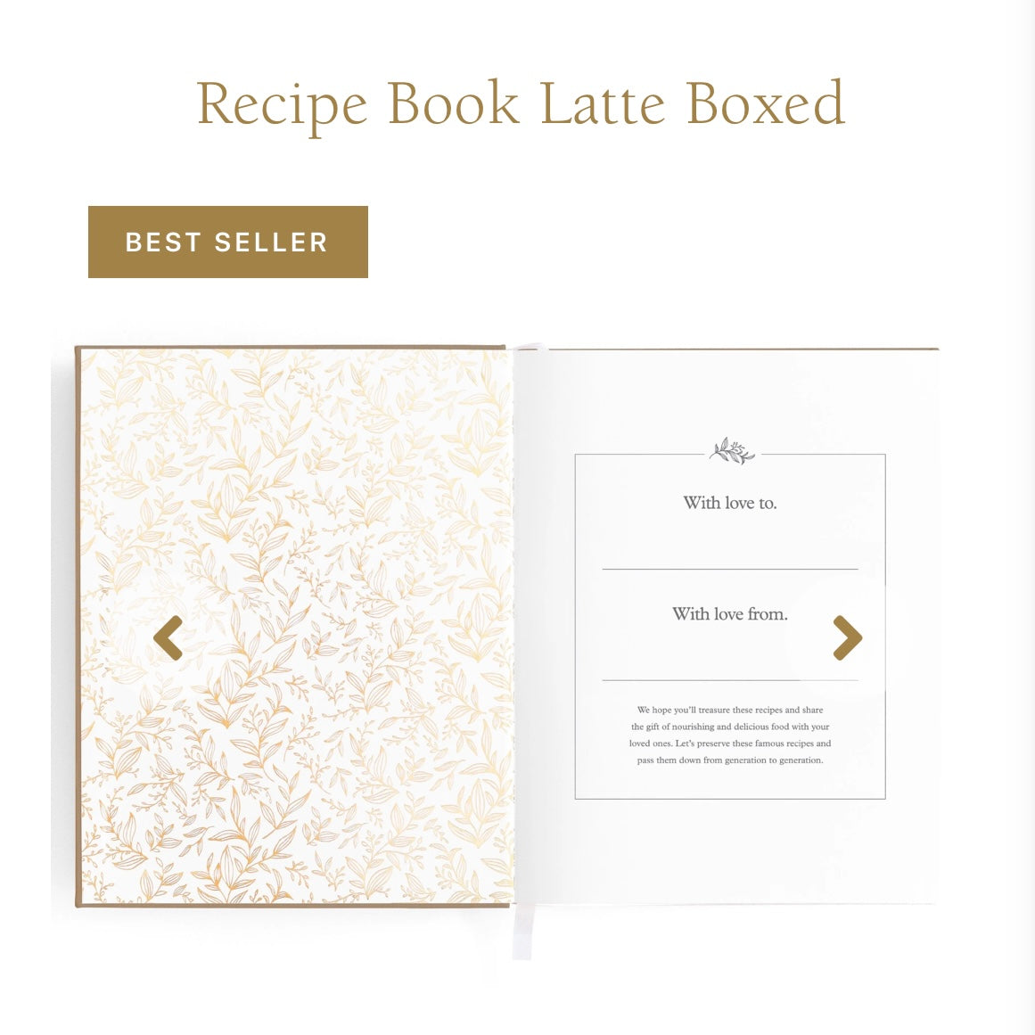 Recipe Book & Keepsake Box