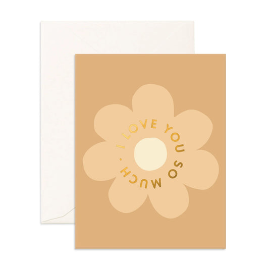 I Love You Flower Greeting Card