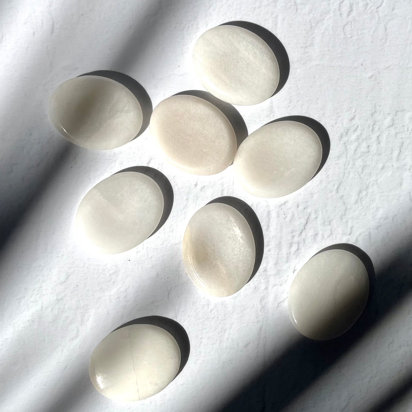 Worry Stone - White Jade