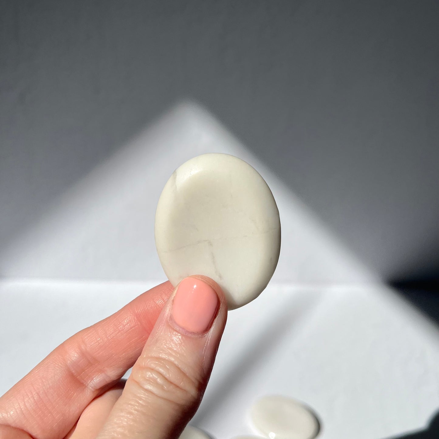 Worry Stone - White Jade