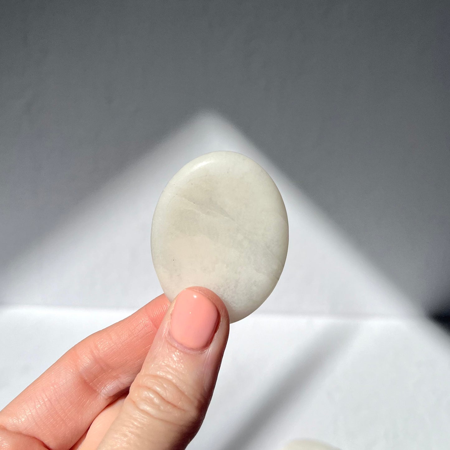 Worry Stone - White Jade