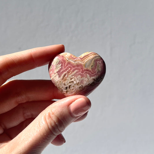 Rhodochrosite Heart Carving #6 / 39g