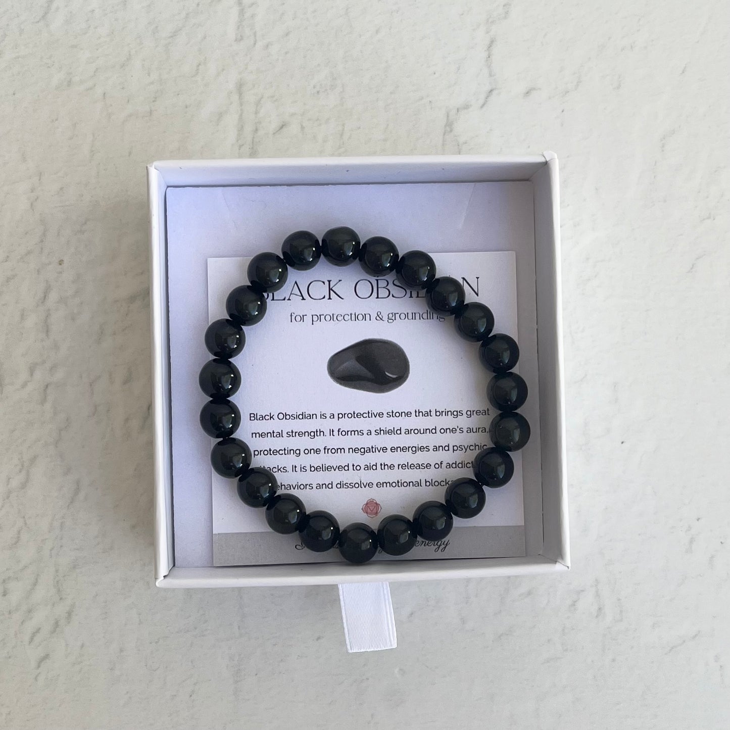 Crystal Bracelet - Black Obsidian