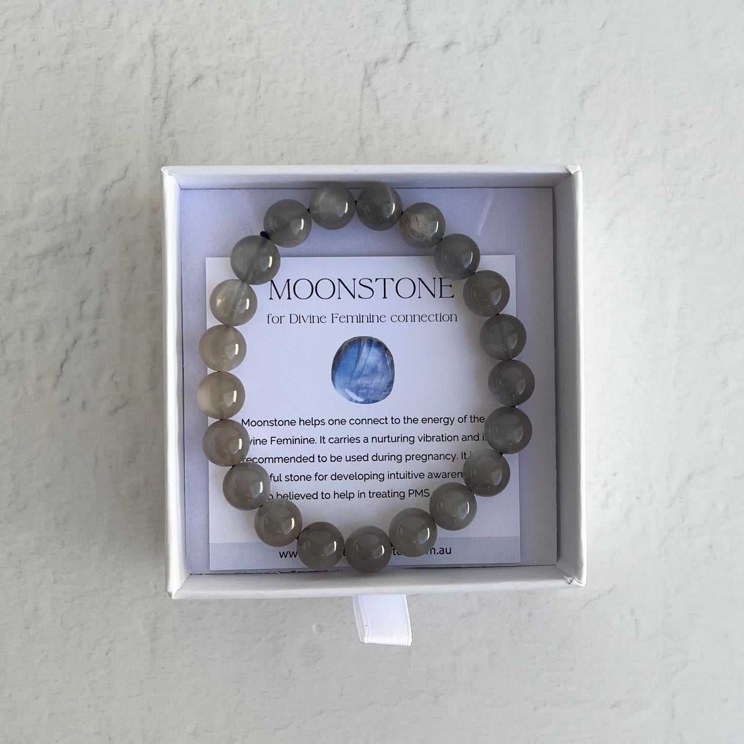 Crystal Bracelet - Black Moonstone (high Grade)