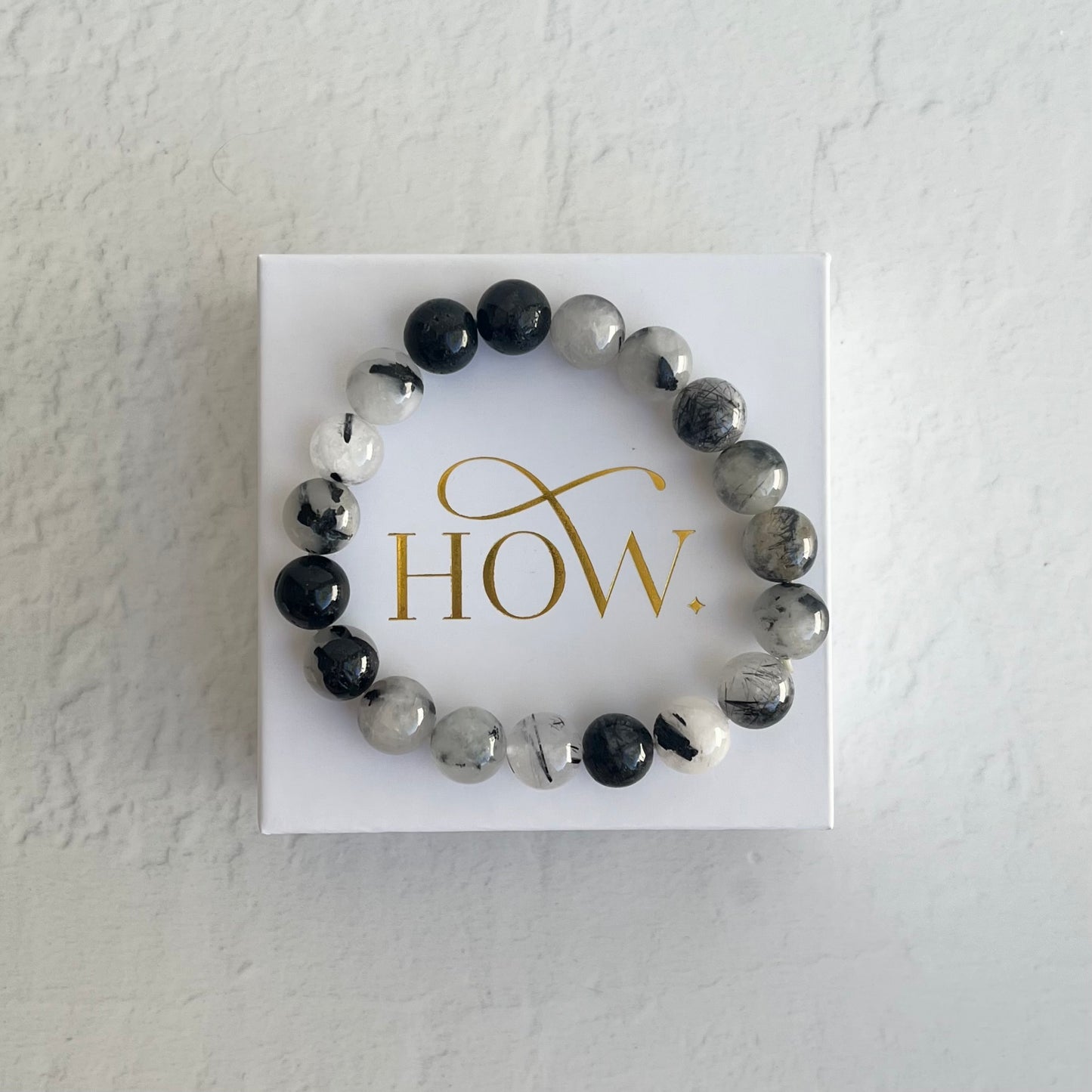 Crystal Bracelet - Black Tourmaline in Quartz