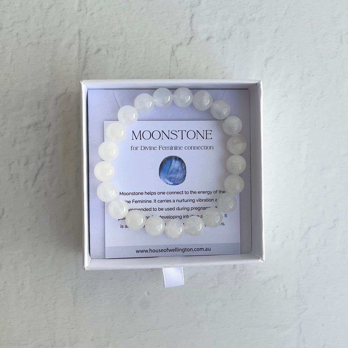 Crystal Bracelet - Moonstone (high grade)