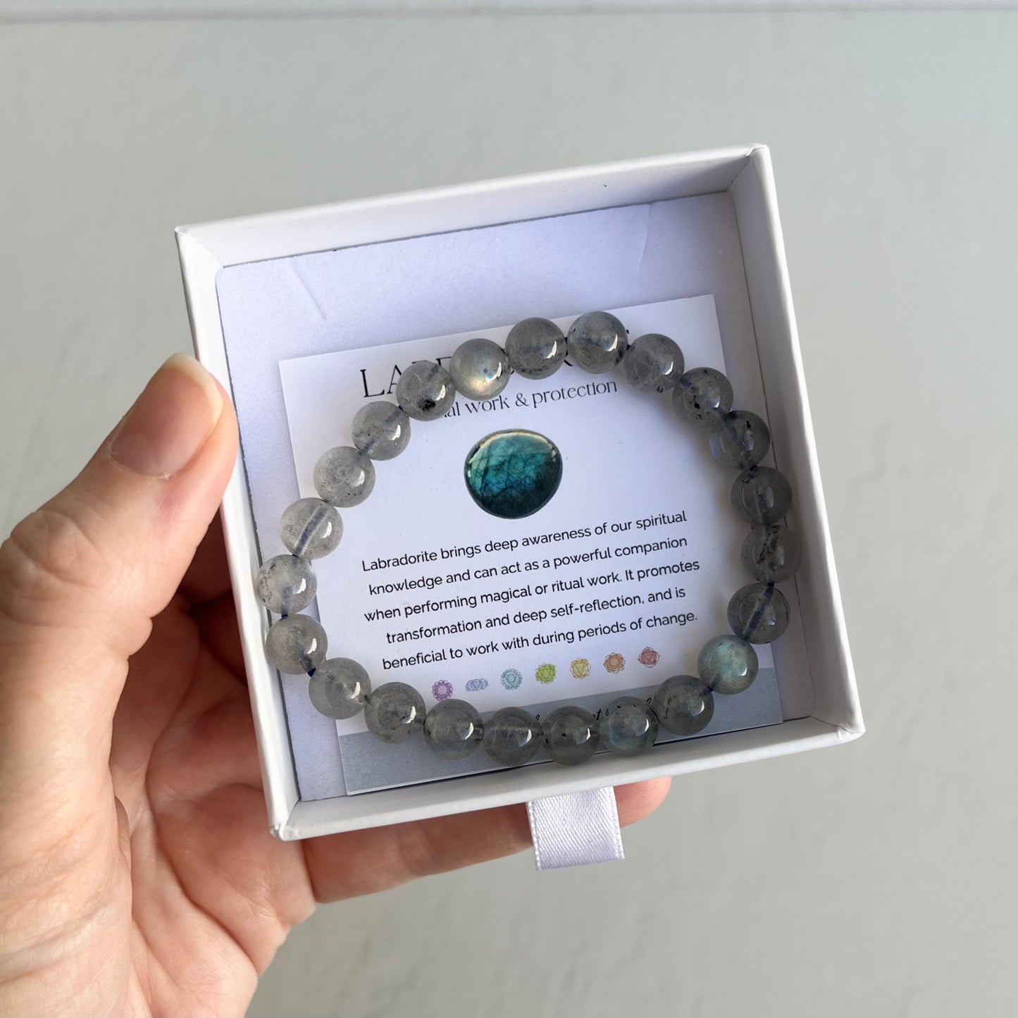 Crystal Bracelet - Labradorite (high grade)