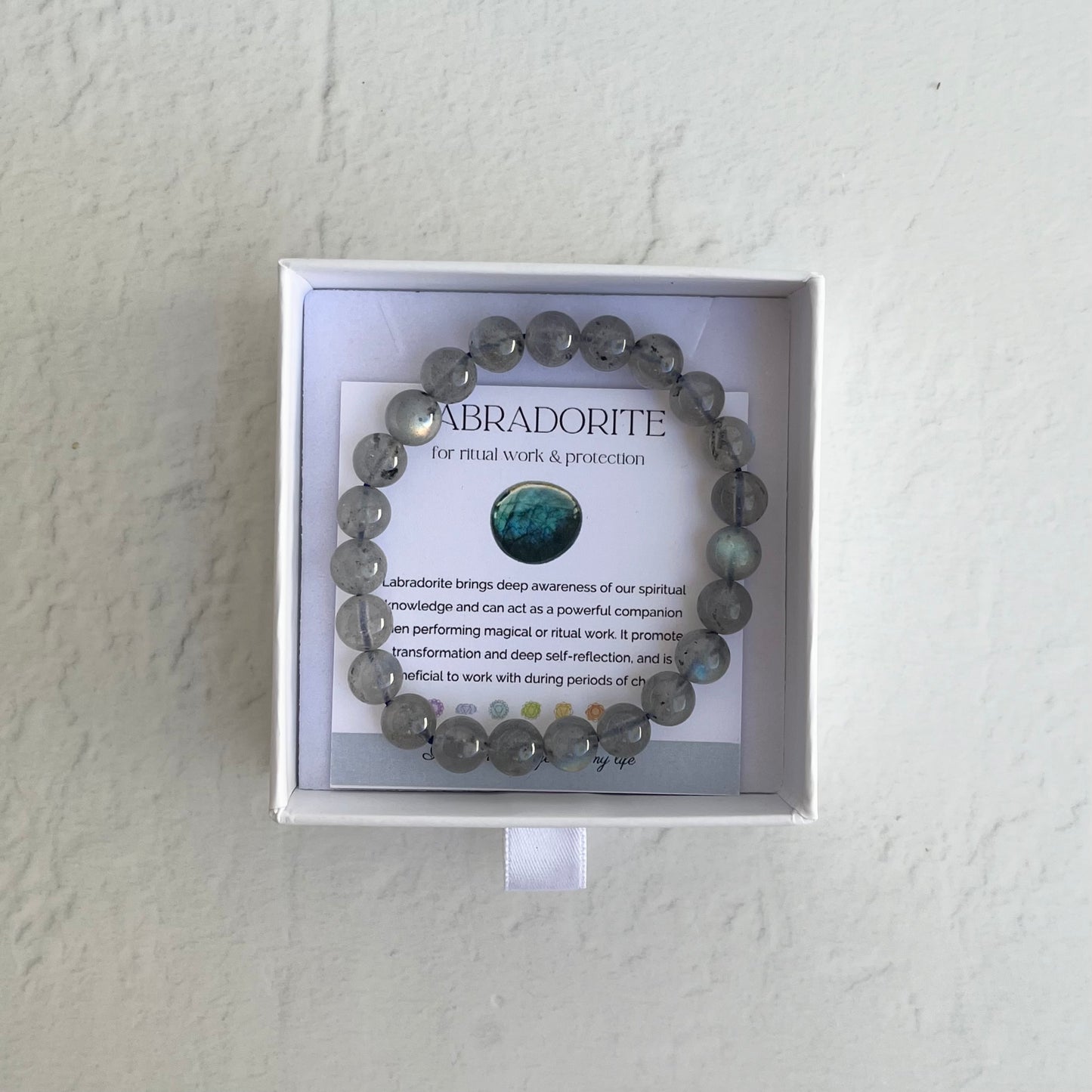 Crystal Bracelet - Labradorite (high grade)