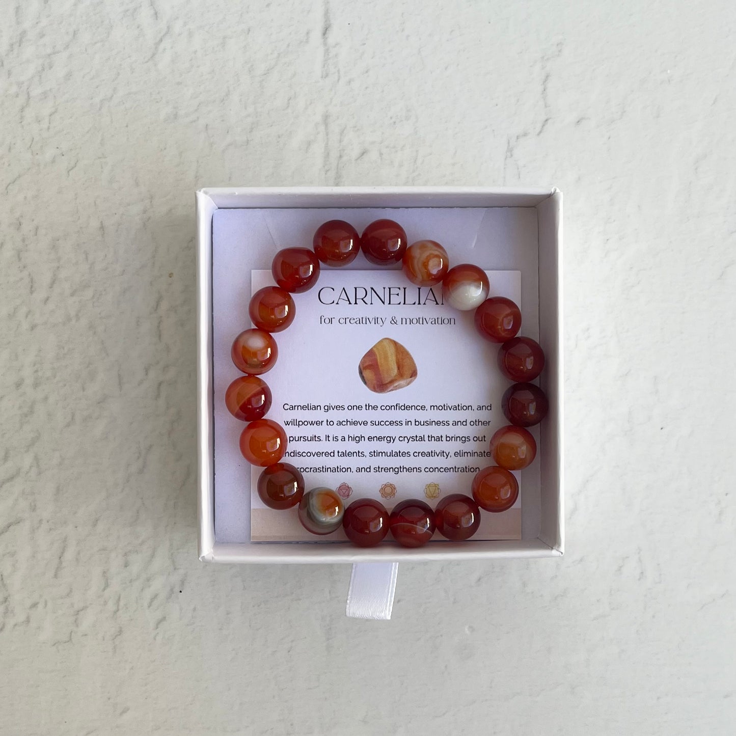 Crystal Bracelet - Carnelian