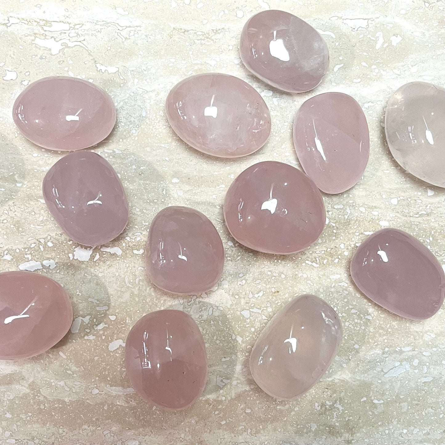 Gemmy Rose Quartz Tumbles