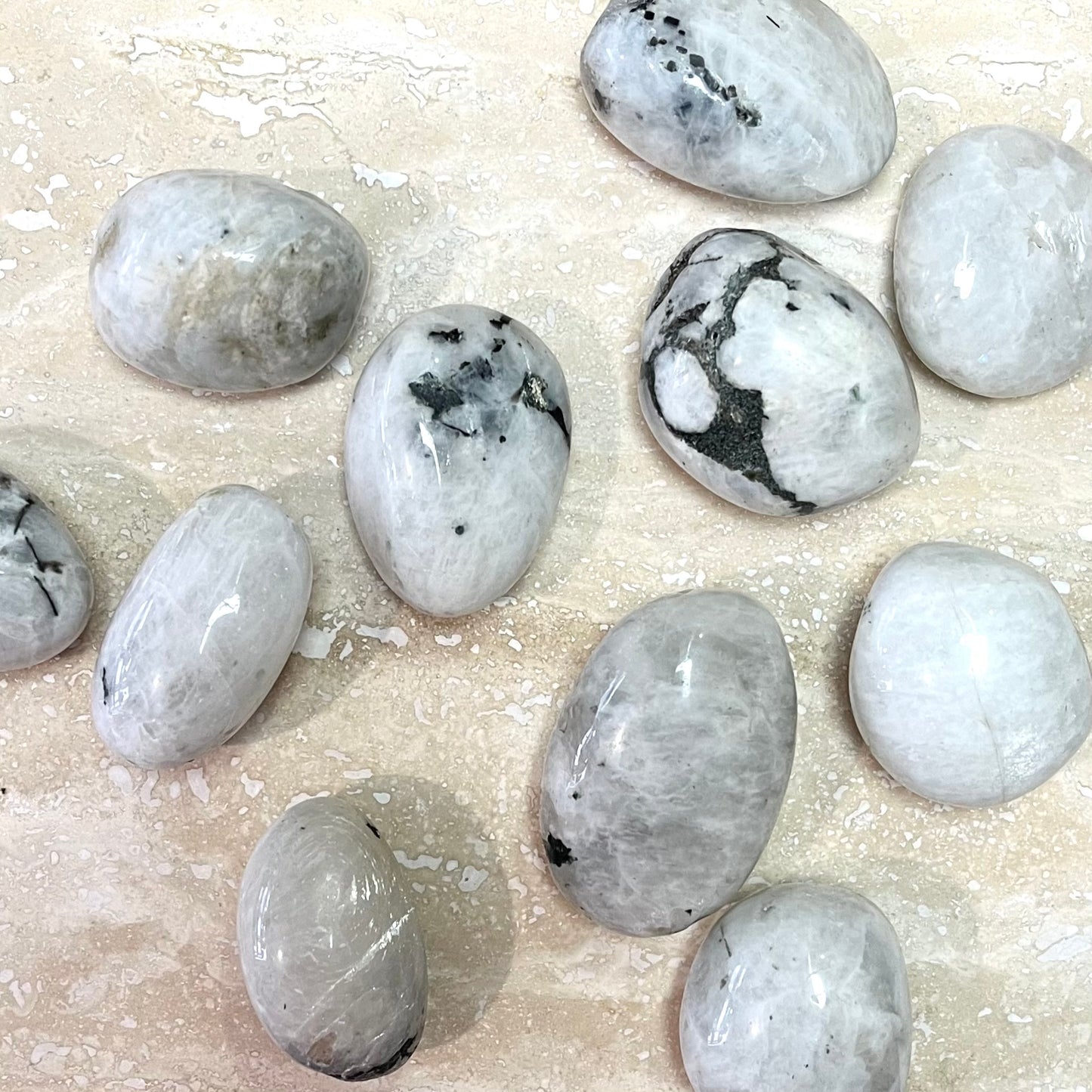 Rainbow Moonstone Tumbles