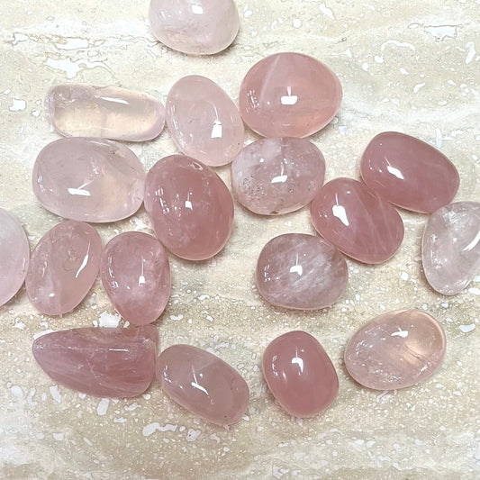 Gemmy Rose Quartz Tumbles