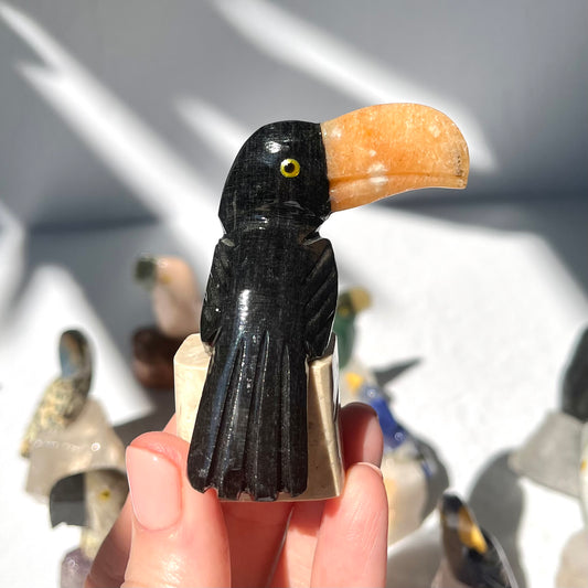 Crystal Toucan Carving / #36