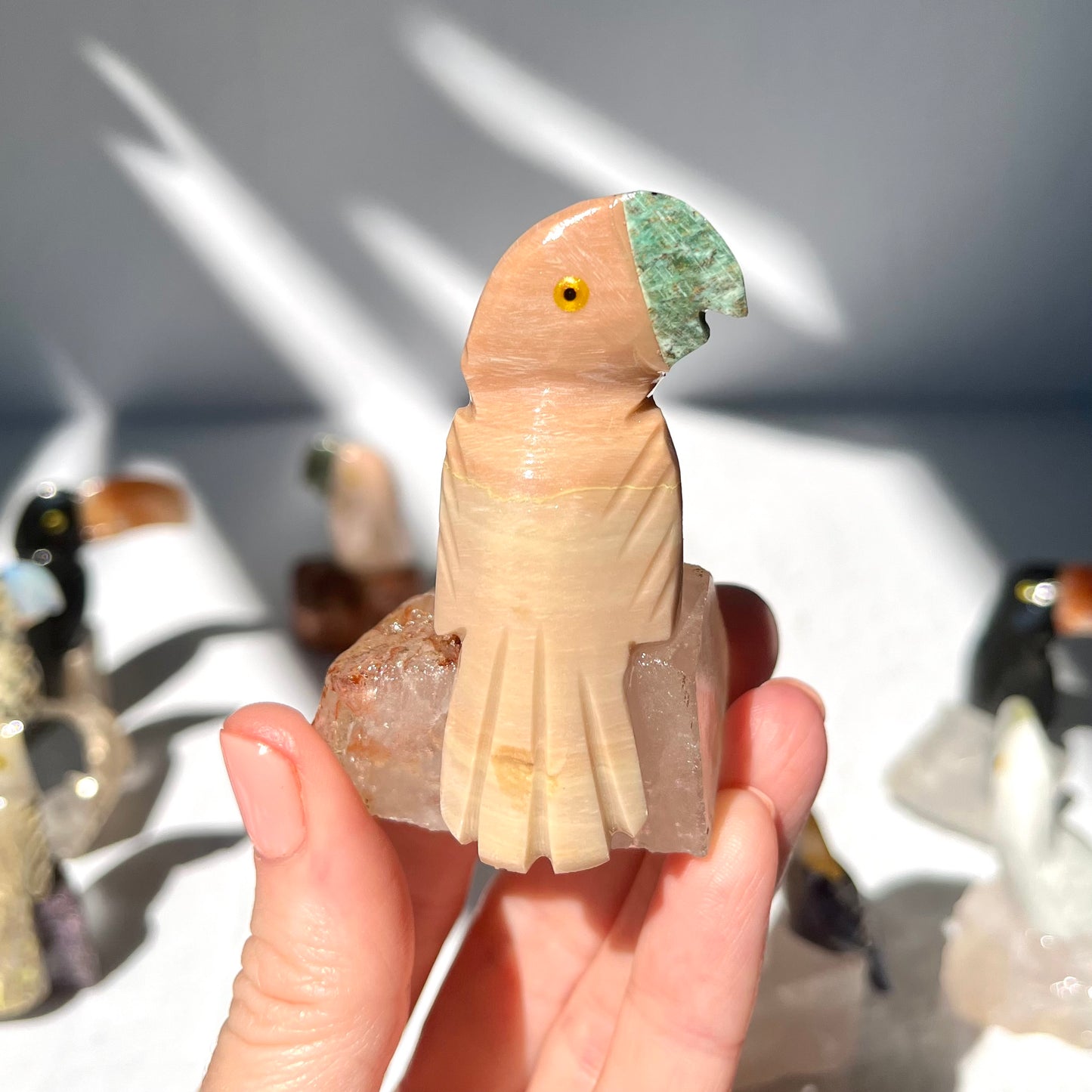 Crystal Parrot Carving / #39