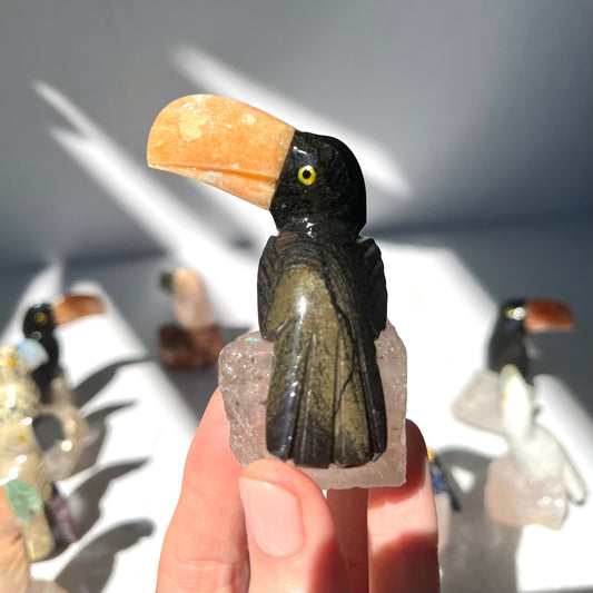 Crystal Toucan Carving / #40