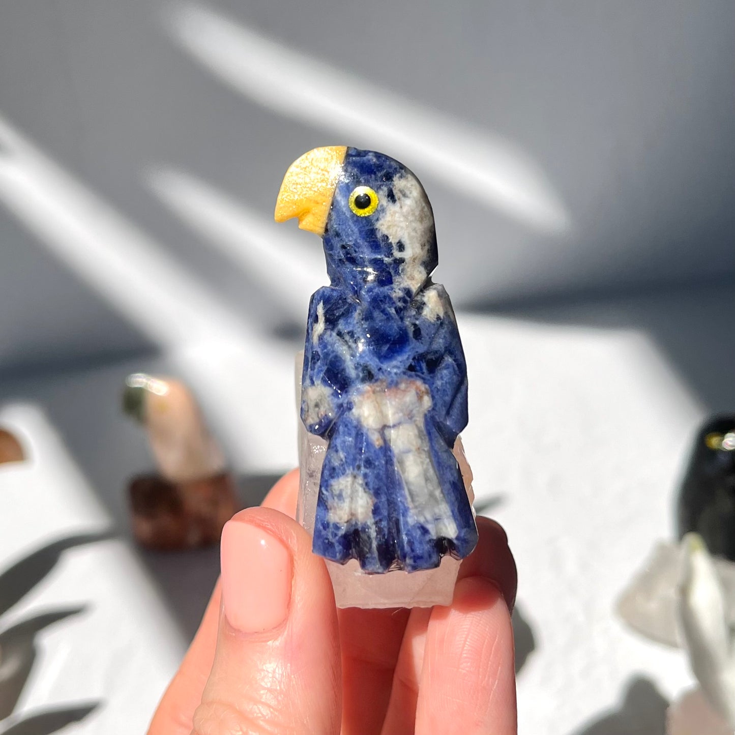 Crystal Parrot Carving / #41