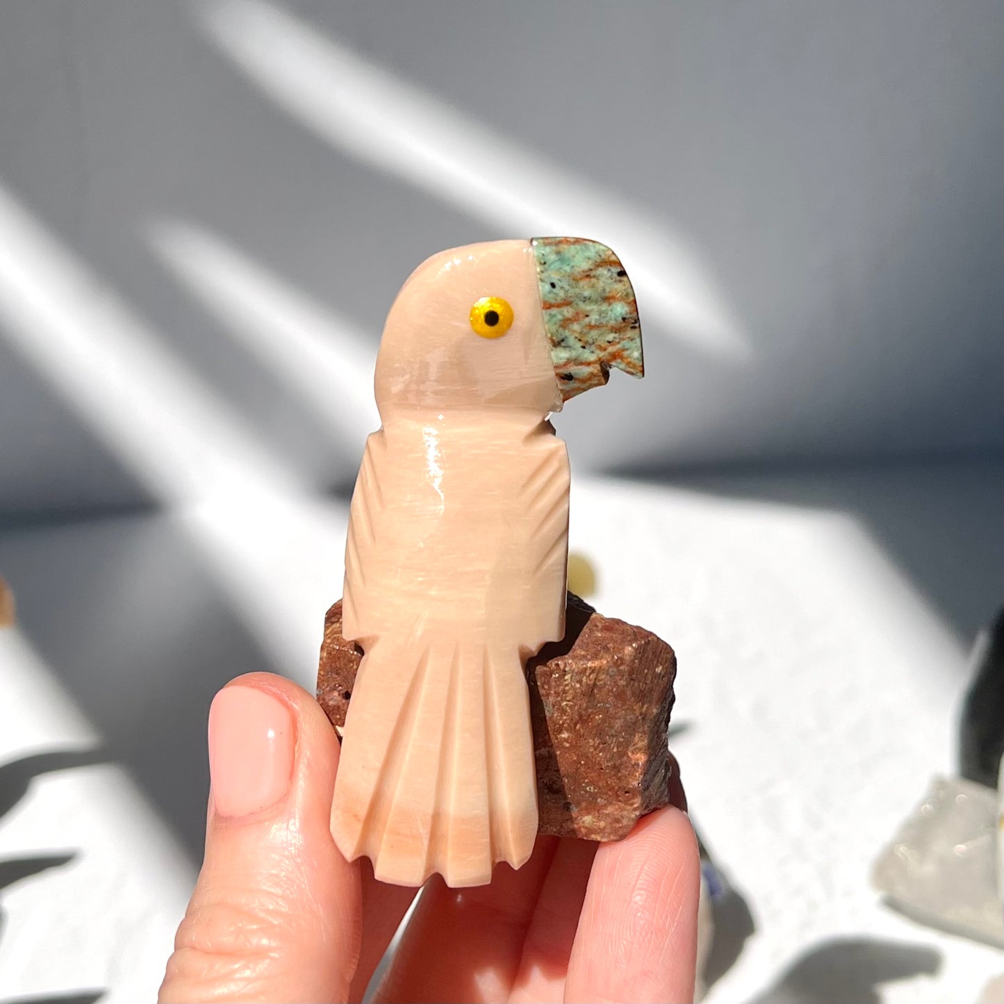 Crystal Parrot Carving / #42