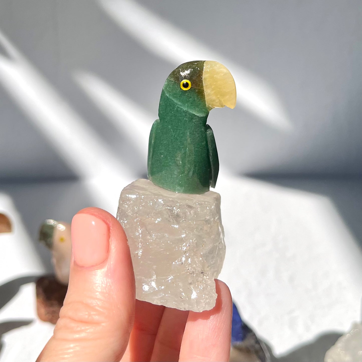 Crystal Parrot Carving / #43