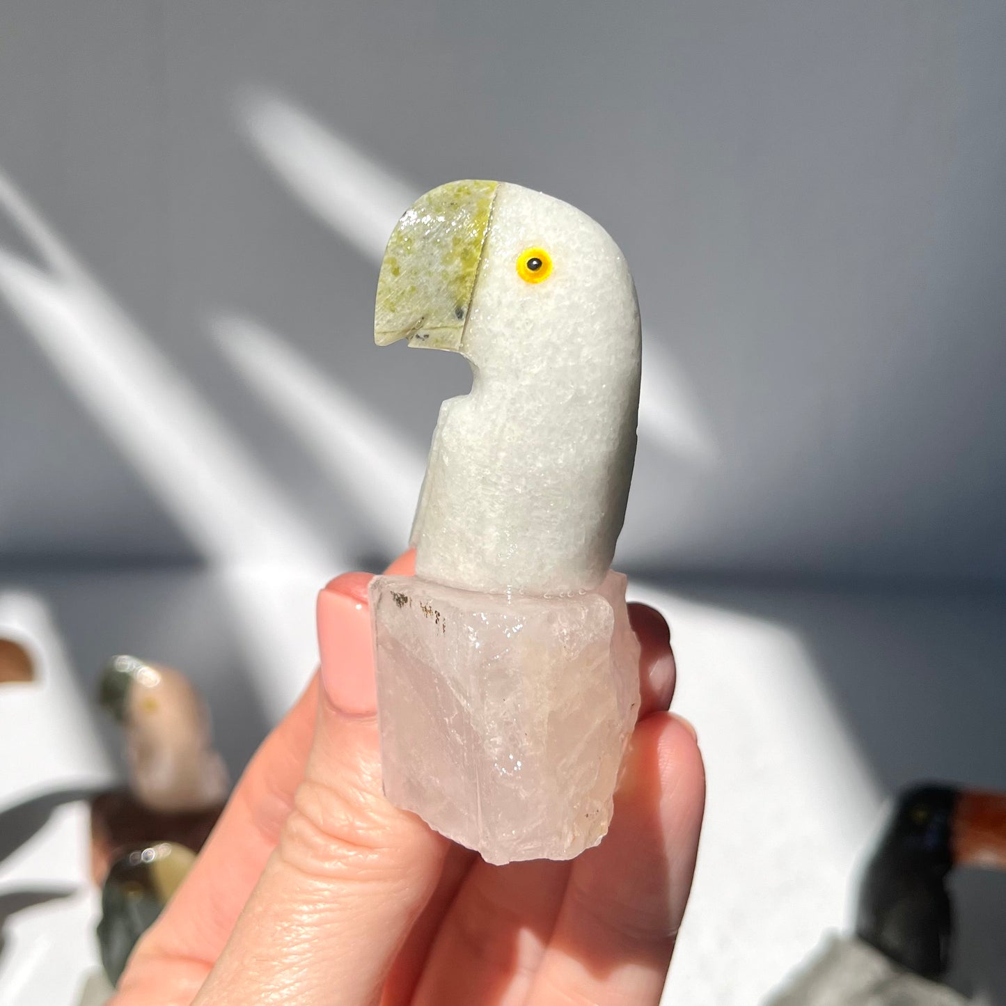 Crystal Parrot Carving / #44