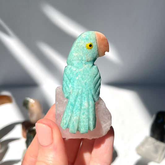 Crystal Parrot Carving / #45