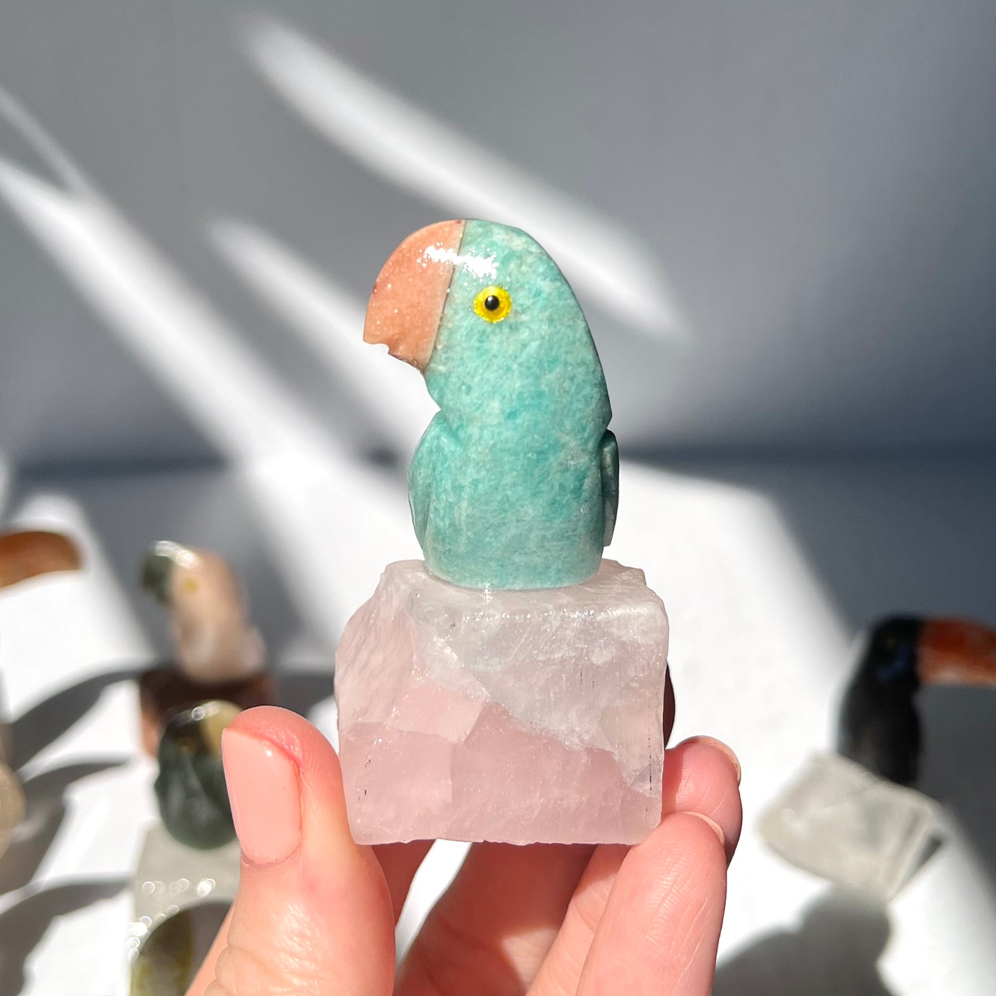 Crystal Parrot Carving / #45