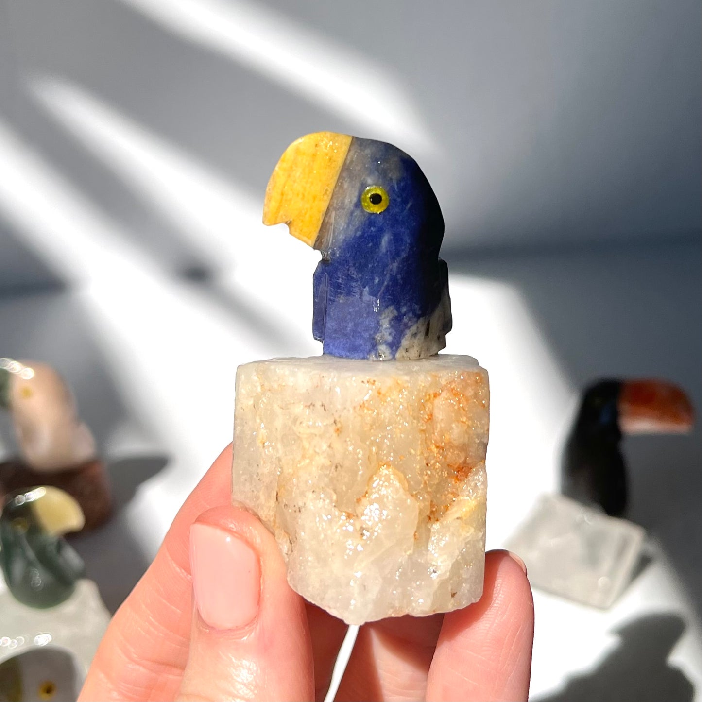 Crystal Parrot Carving / #46