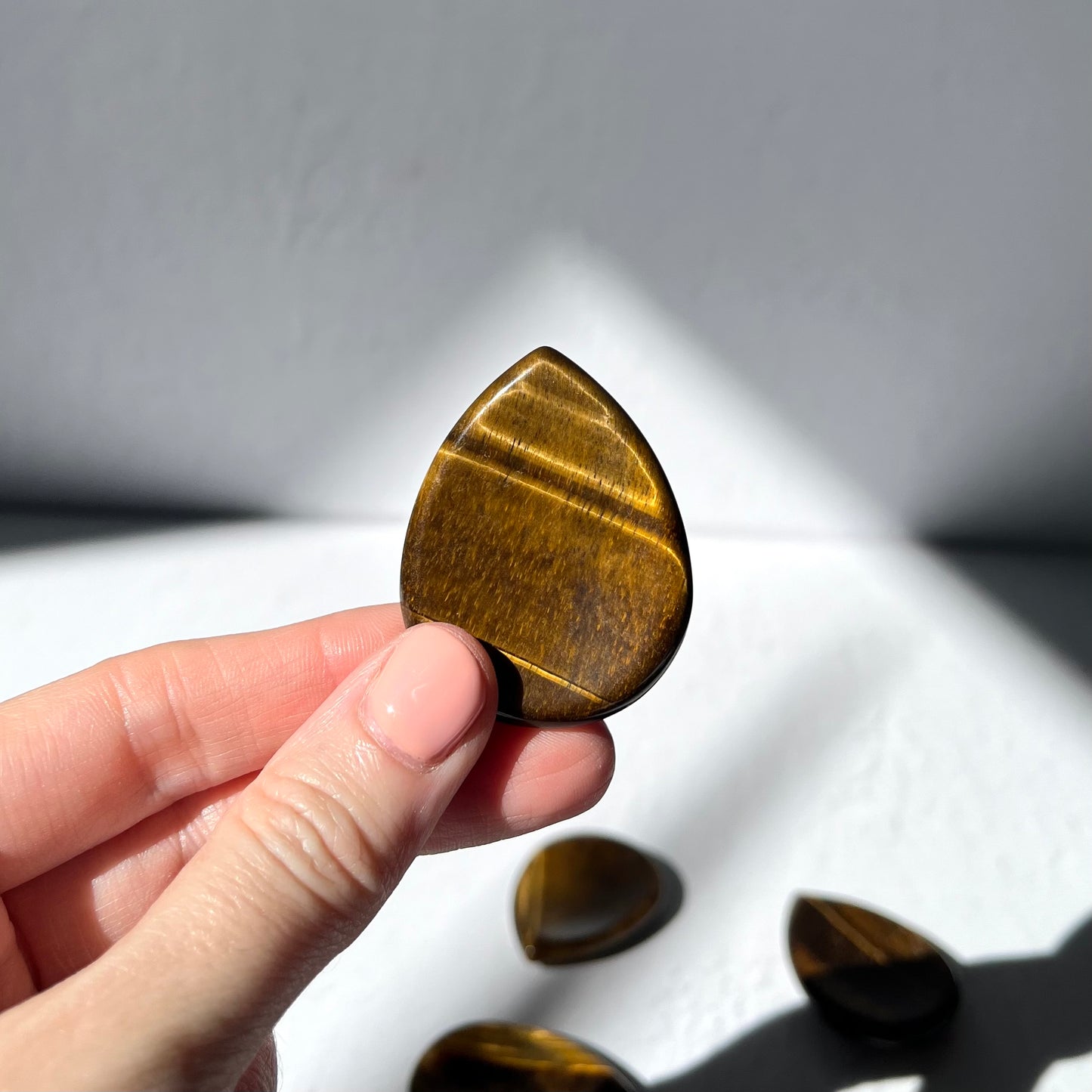 Worry Stone (Tear drop shape) - Tiger's Eye