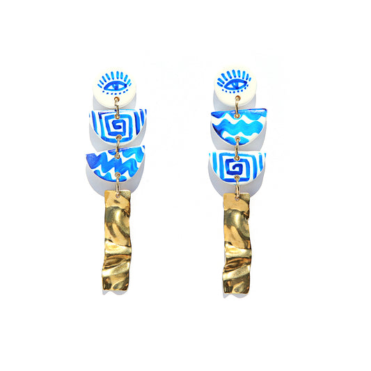 Santorini Swiggle earrings