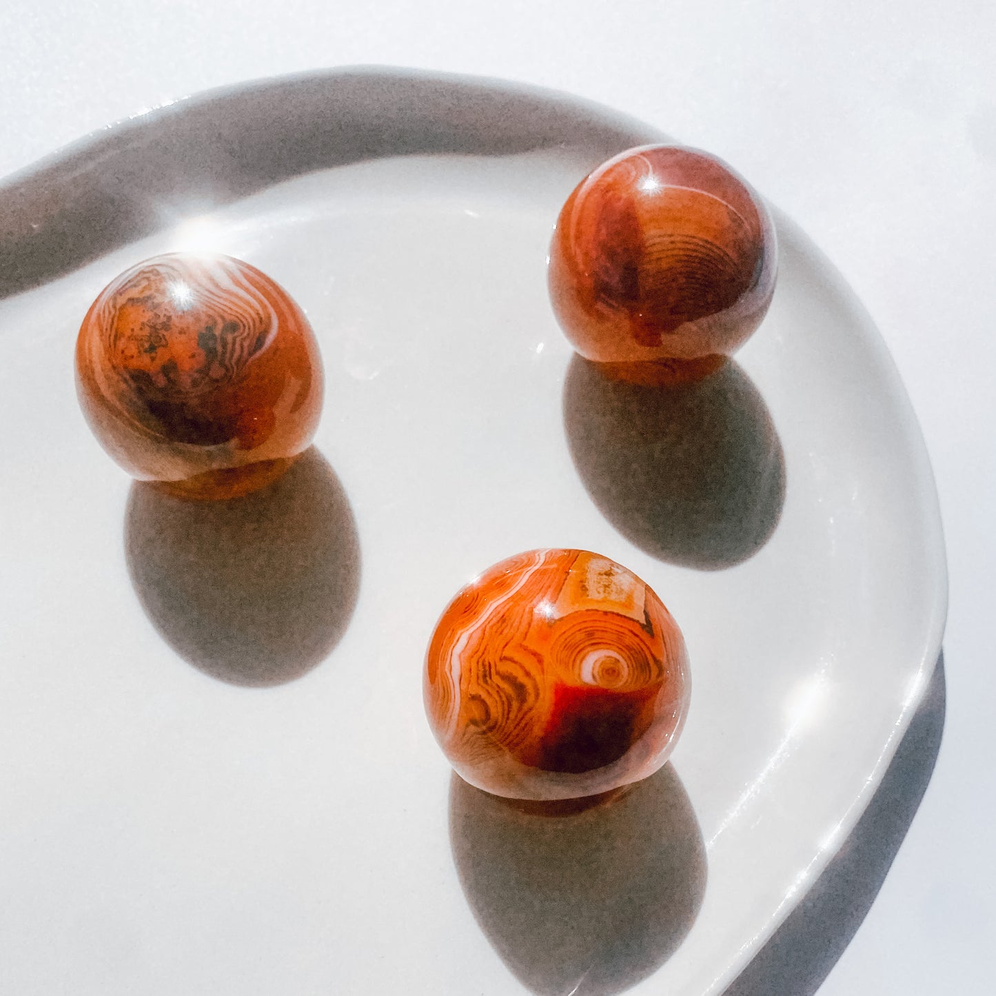 Carnelian Spheres