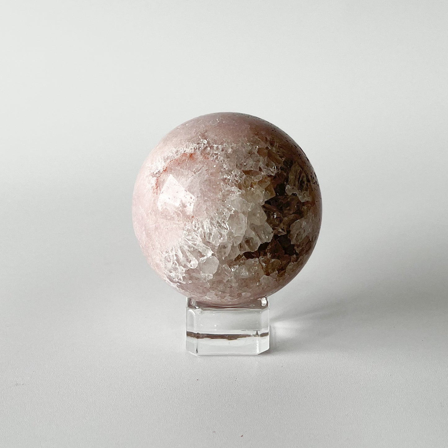 Pink Amethyst Sphere (extra grade) / 257g